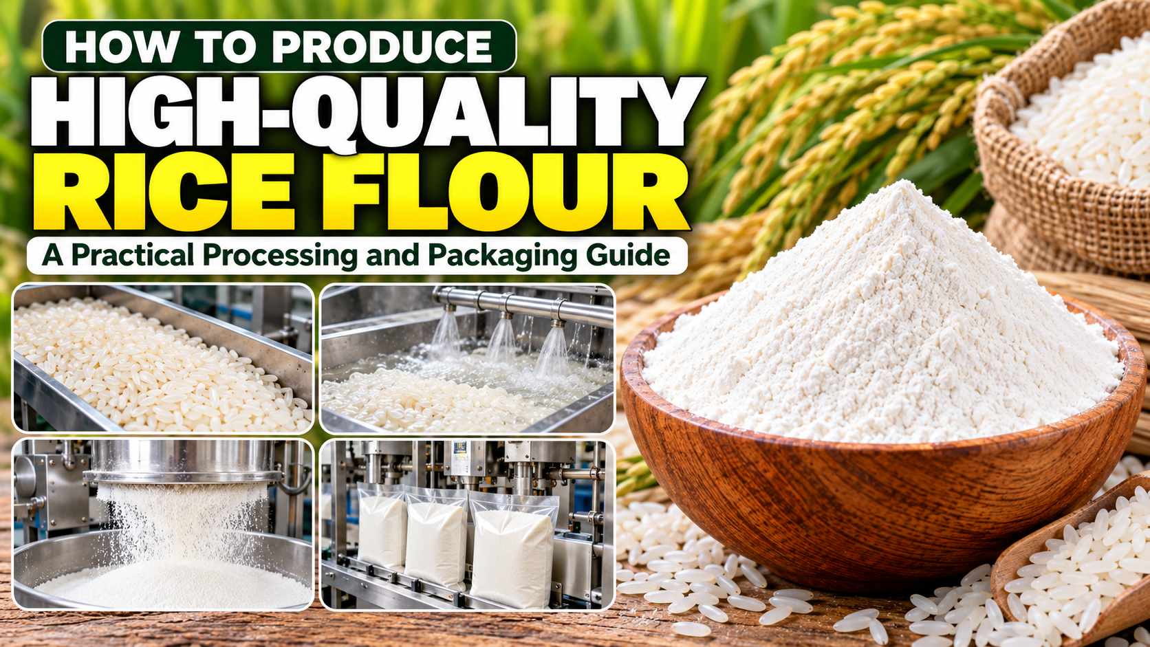 How to Produce High-Quality Rice Flour: A Practical Milling and Packaging Guide How to Produce High-Quality Rice Flour: A Practical Milling and Packaging Guide